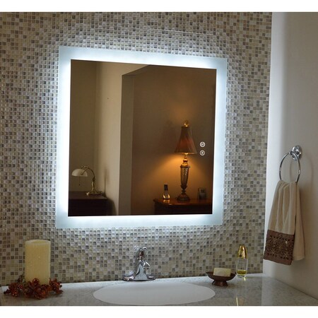 Ketcham 36 "H x 30 "W, LED Mirror, Mirror, Aluminum LUM-3036P